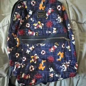 Loungefly Navy Disney Character Backpack